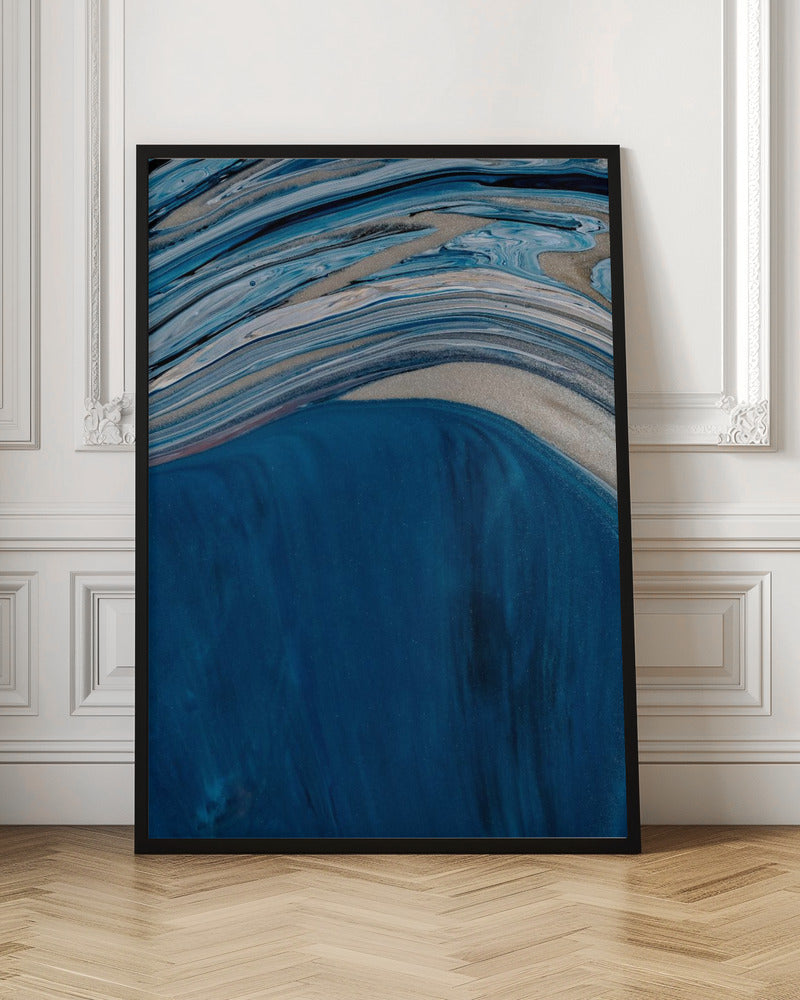 Abstract Blue Wave Digital Art