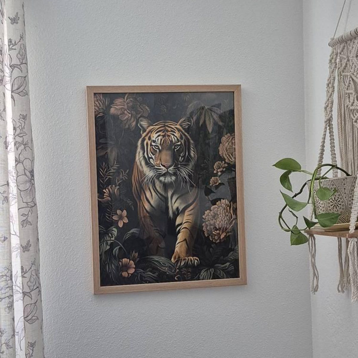 Majestic Tiger in Moody Botanical Garden Digital Artwork