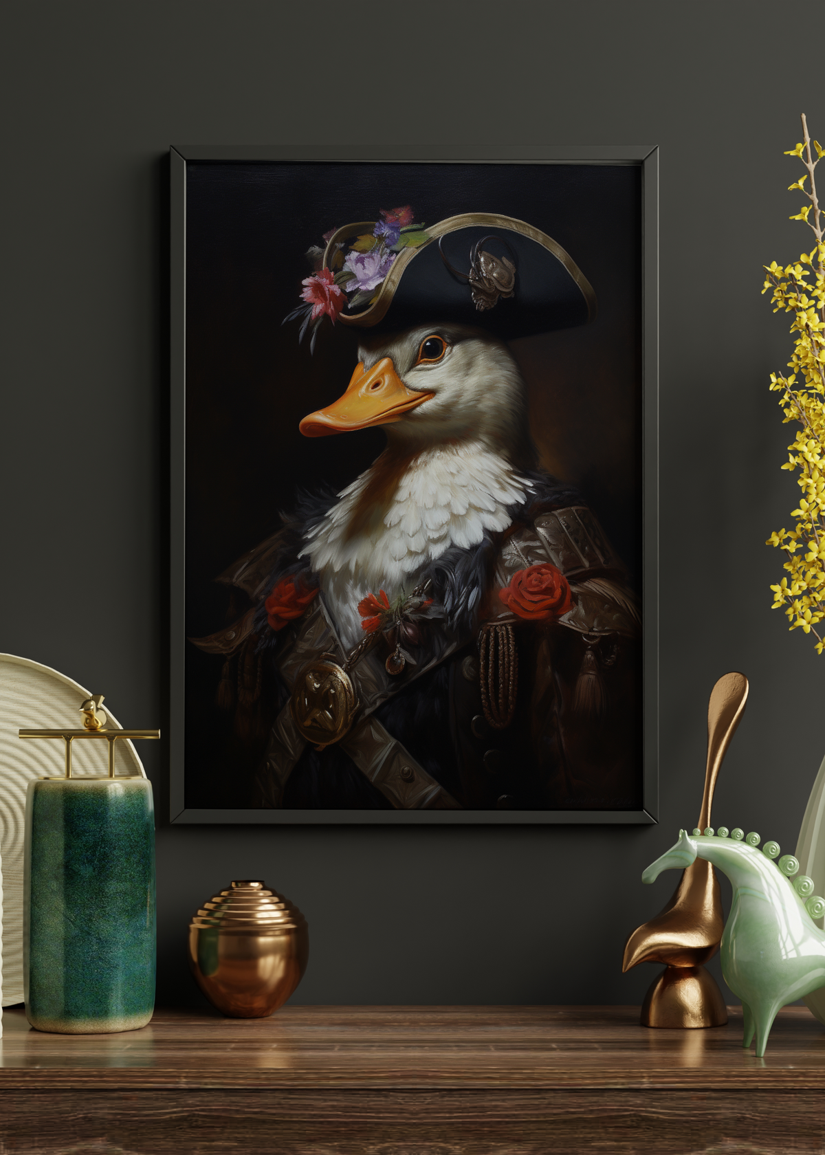 Aristocratic Duck Digital Portrait