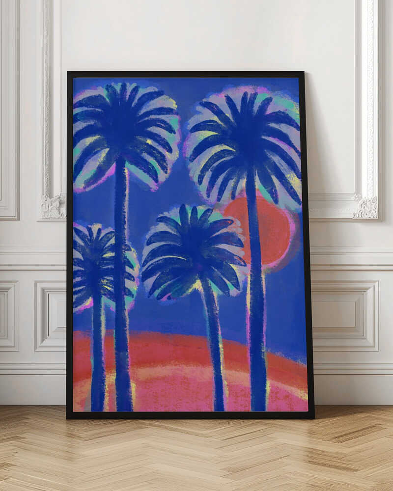 Midnight Palms Digital Art