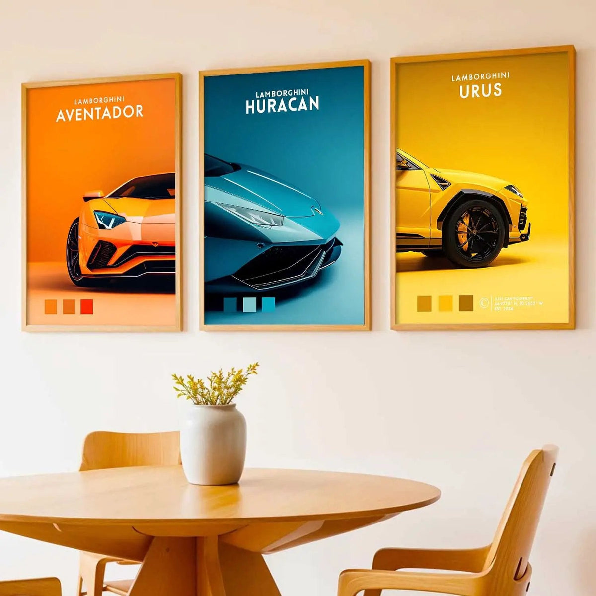 Lamborghini Supercar Trilogy Digital Art