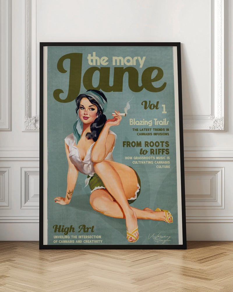 The Mary Jane Vintage Magazine Cover Digital Artwork