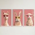 Chic Animal Trio with Sunglasses Digital Art