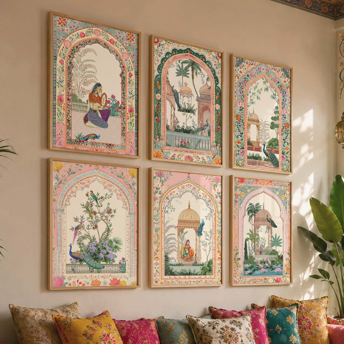 Mughal Palace Garden Digital Art Collection
