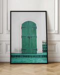 Rustic Green Door Digital Art