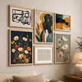Boho Abstract Botanical Gallery Wall Set