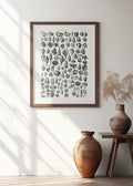 Vintage Conchology Seashell Chart Digital Art