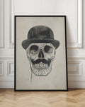 Gentleman Skull with Bowler Hat Digital Art