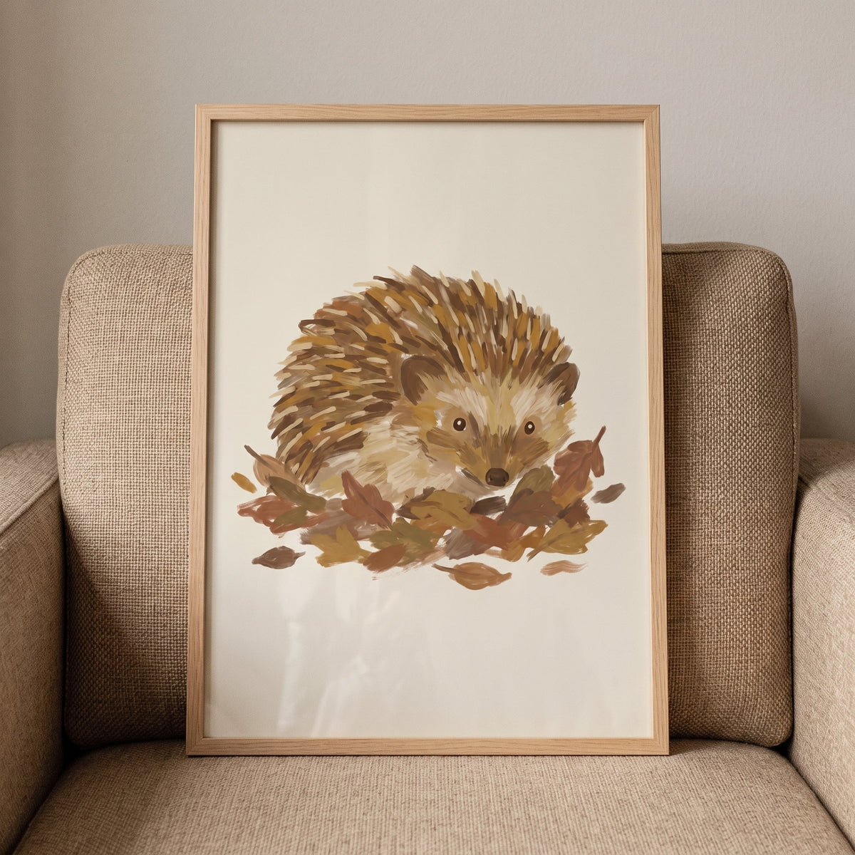 Autumn Hedgehog Digital Art