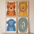 Jungle Safari Animal Friends Digital Art Set