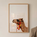 Adorned Camel Desert Portrait Digital Print