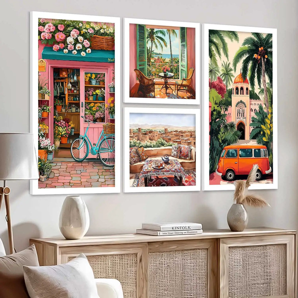 Charming Mediterranean Travel Gallery Wall Set
