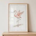 Graceful Flamingo Watercolor Digital Art