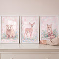 Charming Woodland Animals Trio Digital Art