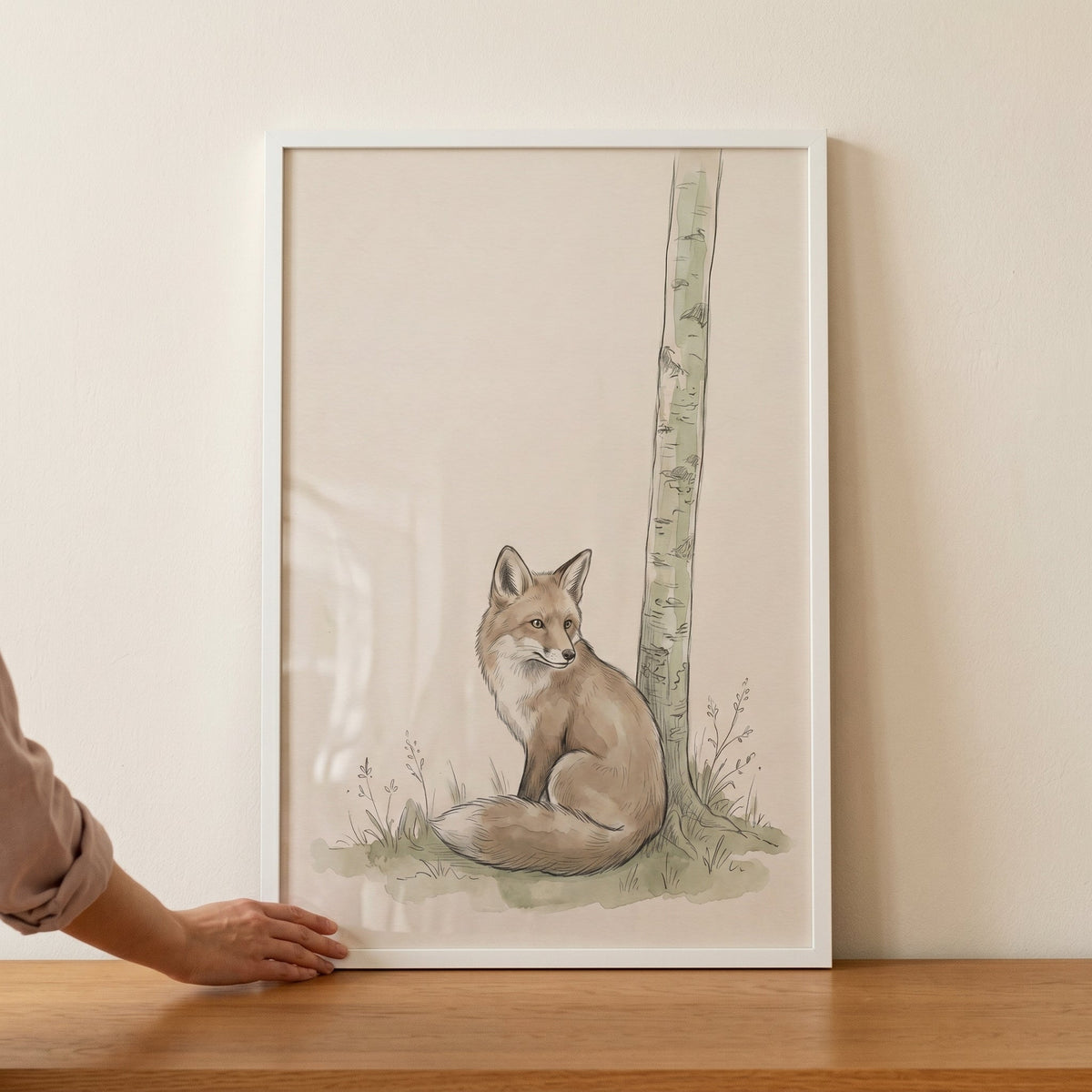Gentle Fox by Birch Tree Digital Artwork