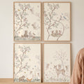 Enchanted Woodland Animals and Fairies Digital Art Set