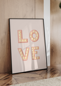 LOVE Marquee Lights Digital Print