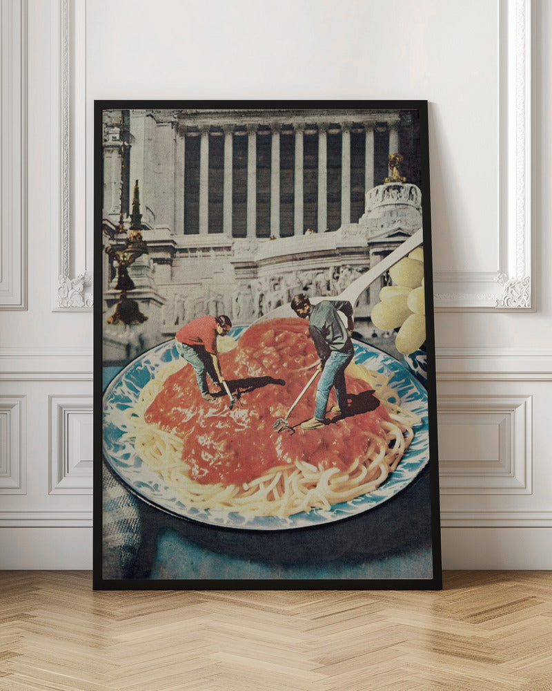 Surreal Spaghetti Workers Digital Art