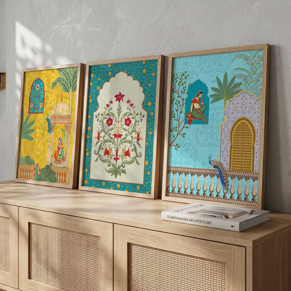 Mughal Heritage Trio Digital Art Set