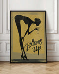 Bottoms Up Retro Martini Illustration Digital Download