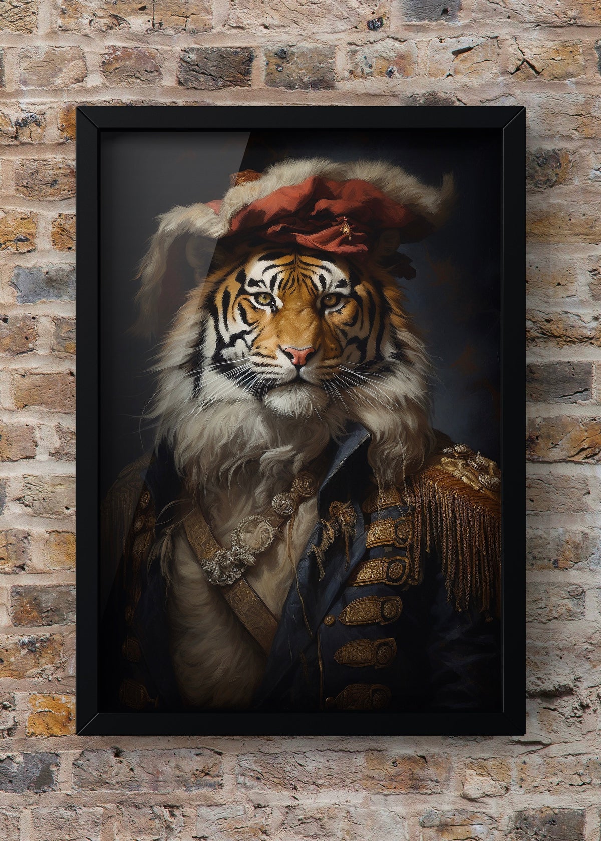 Regal Tiger Captain Digital Portrait