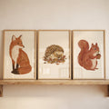 Woodland Animals Trio Digital Print