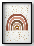Boho Earthy Rainbow Digital Artwork