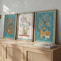 Traditional Indian Folk Art Triptych