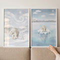 Charming Polar Bear Arctic Wonderland Digital Art Prints