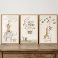 Whimsical Woodland Animals Safari Digital Art Set