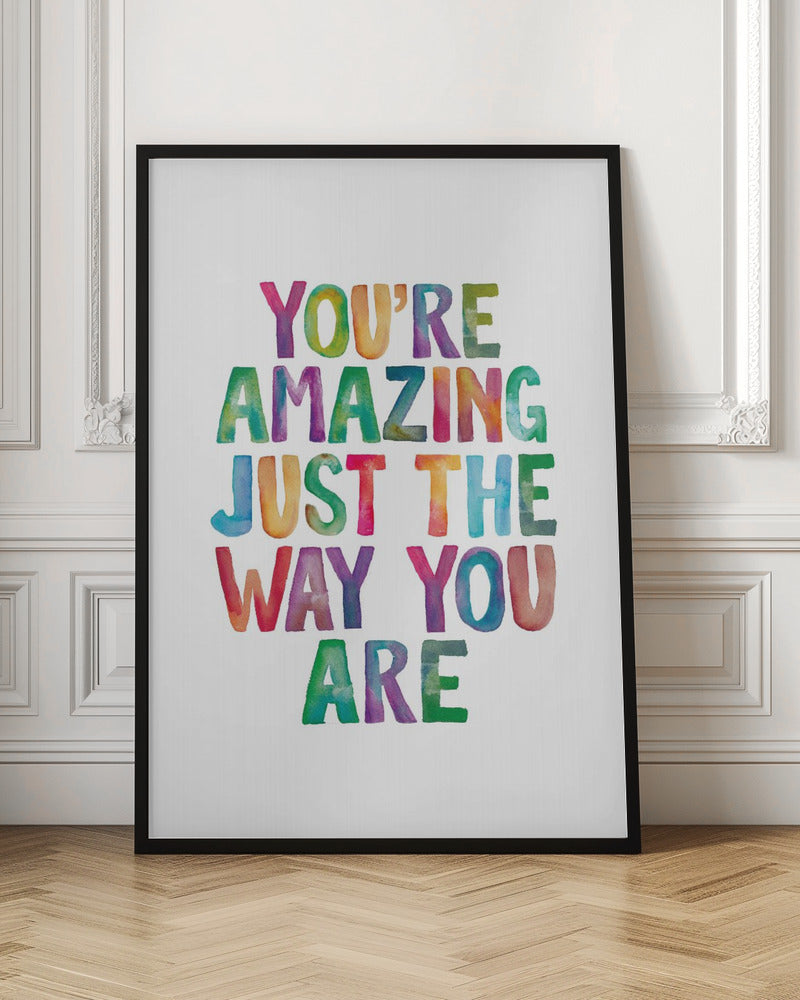 You Are Amazing Watercolor Typography Digital Download
