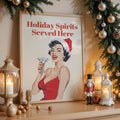 Holiday Spirits Served Here Digital Art