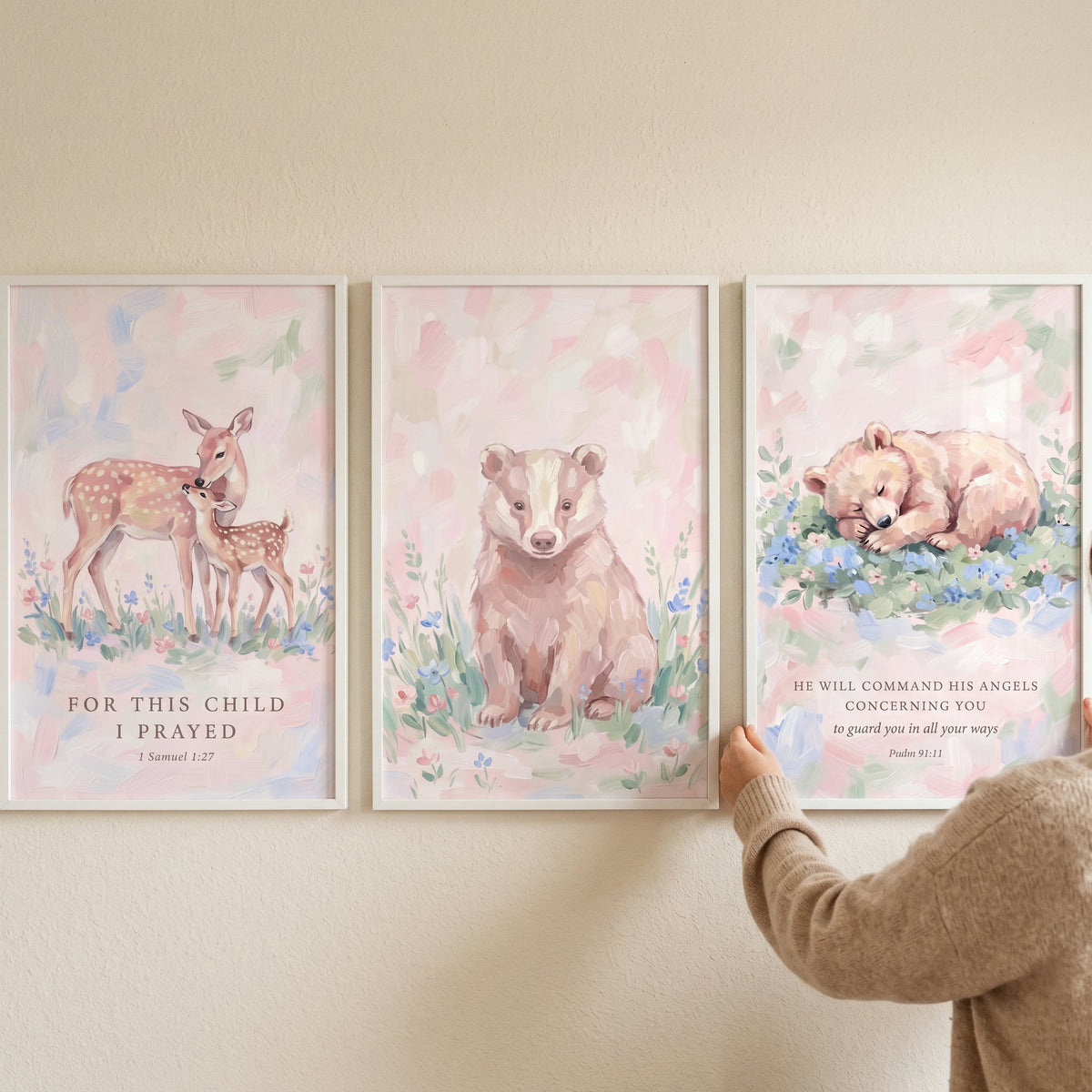 Sweet Woodland Nursery Animals Digital Art Set