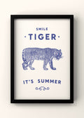 Smile Tiger Summer Digital Artwork