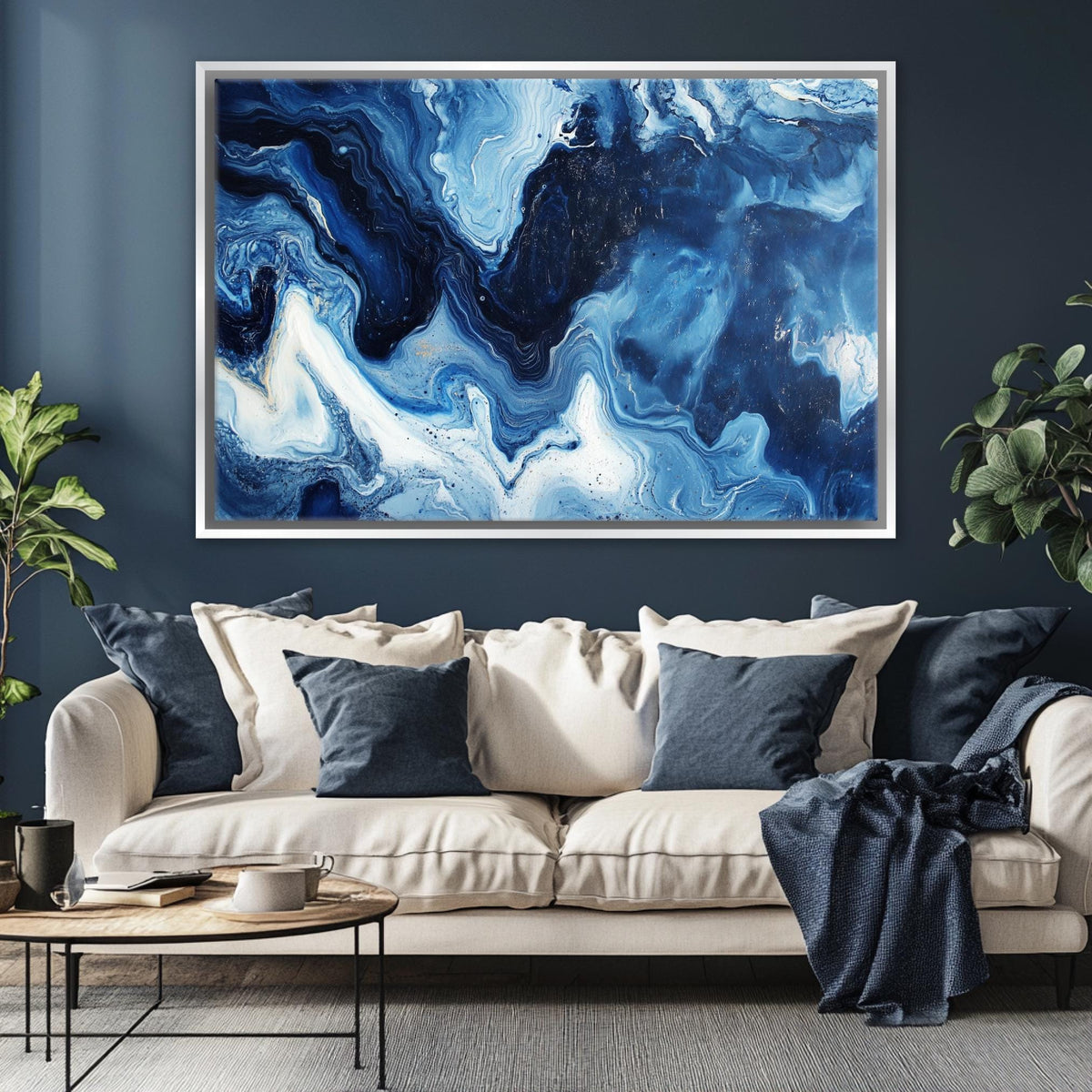 Oceanic Swirls Abstract Digital Artwork