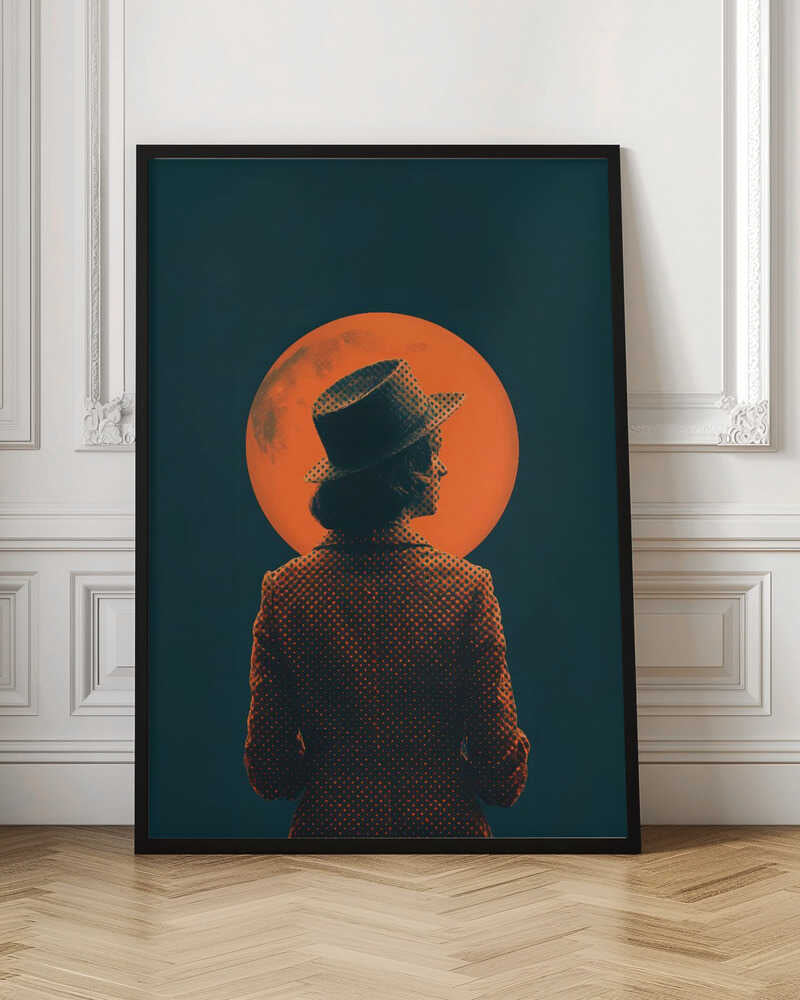 Eclipse Silhouette Digital Art Print