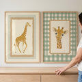 Charming Giraffe Safari Digital Wall Art Set