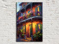 Vibrant French Quarter Balcony Digital Art