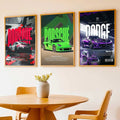 Supercar Magazine Covers Digital Art Trio