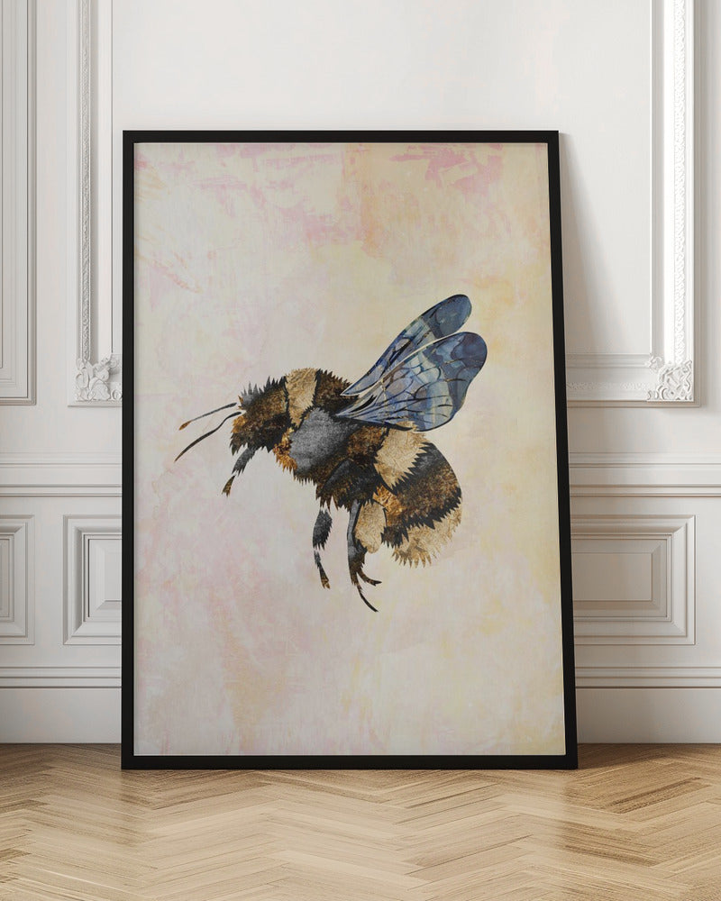 Vintage Bumblebee Digital Art Print