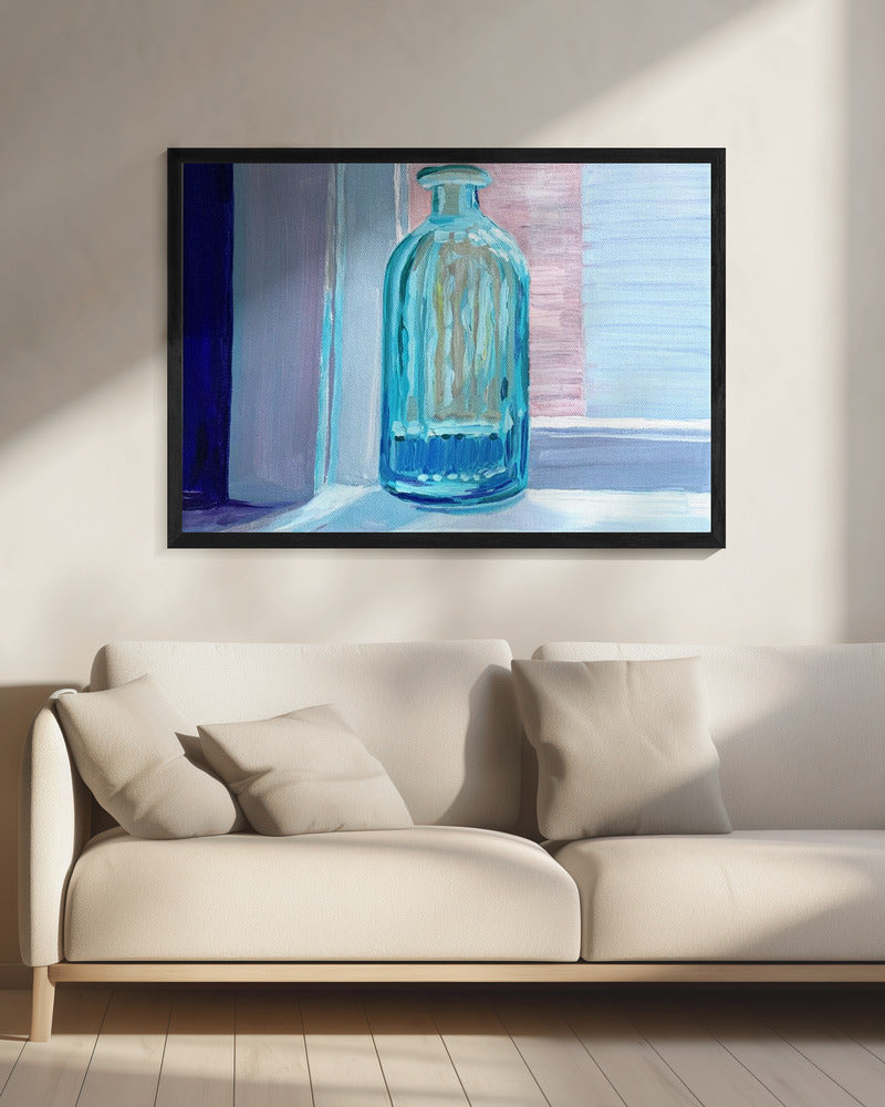 Blue Bottle Still Life Digital Art