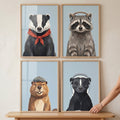 Charming Woodland Animals Digital Art Collection