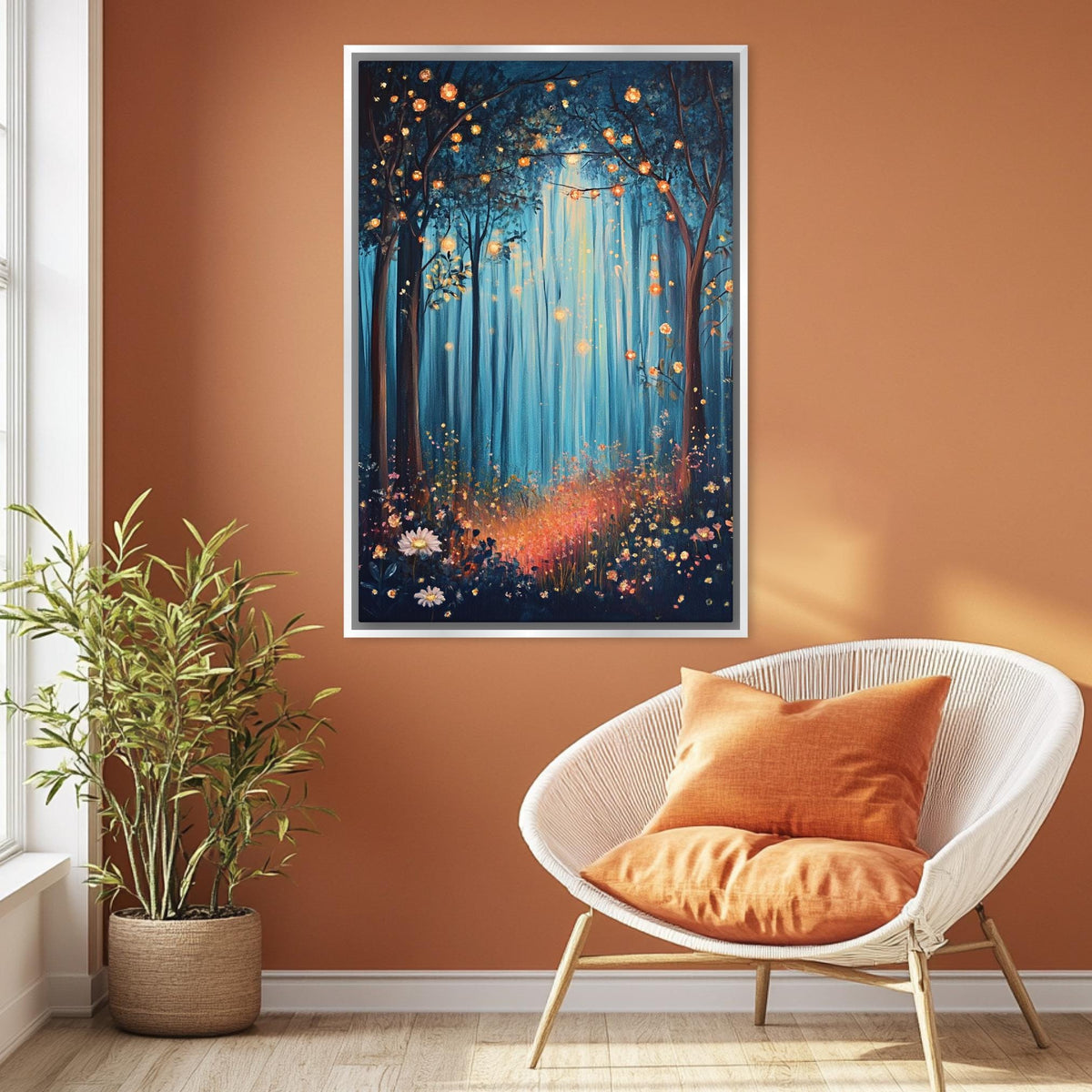 Enchanted Forest Glow Digital Artwork