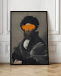 Orange Drip Classical Gentleman Digital Art