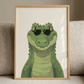 Cool Alligator Wearing Sunglasses Digital Art