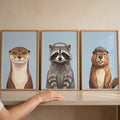 Chic Woodland Trio Digital Art Set