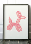 Chic Pink Balloon Dog Digital Art