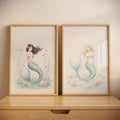 Enchanting Mermaids Watercolor Digital Art Set
