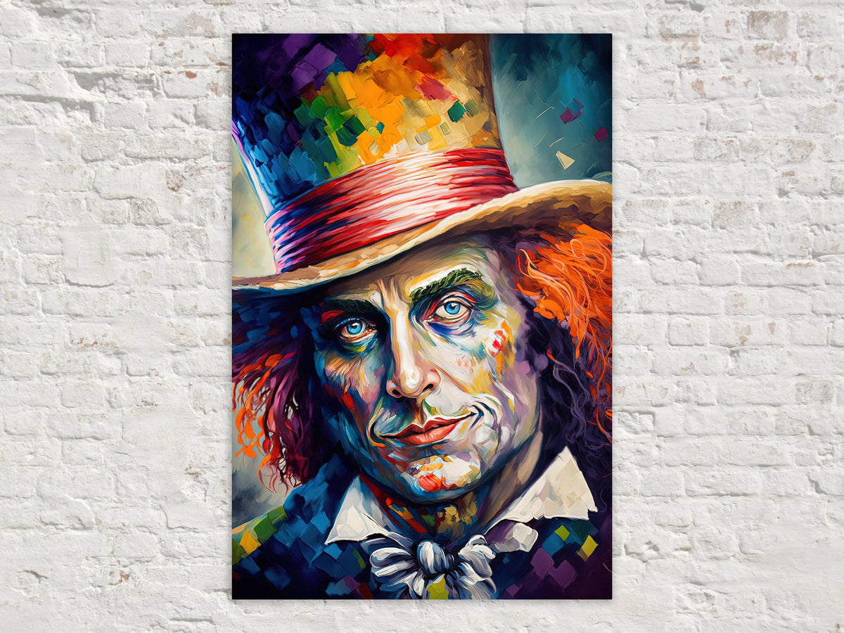 Colorful Mad Hatter Digital Artwork