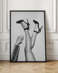 Chic Heels & Cocktail High-Resolution Digital Artwork